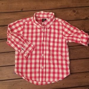 Gap Toddler Plaid Long Sleeve Shirt 2 Years
